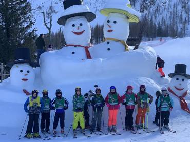 Ausflug im Skigebiet